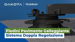 Piedini Pavimento Galleggiante GEMINI Sistema Doppia Regolazione