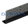 Perforated rigid PVC L-profile