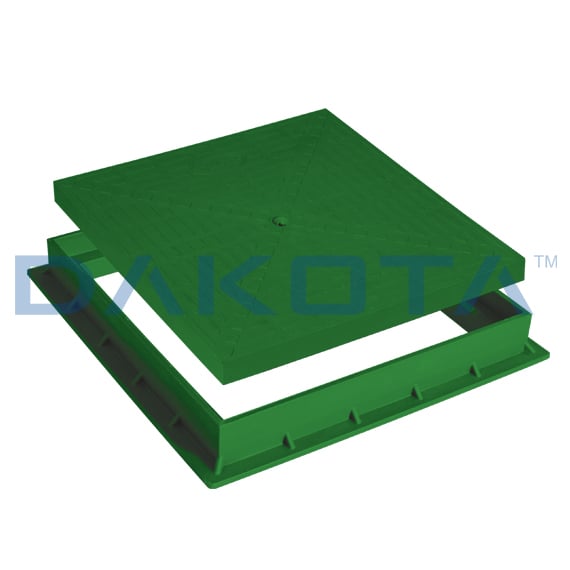 Pack couvercle/cadre vert