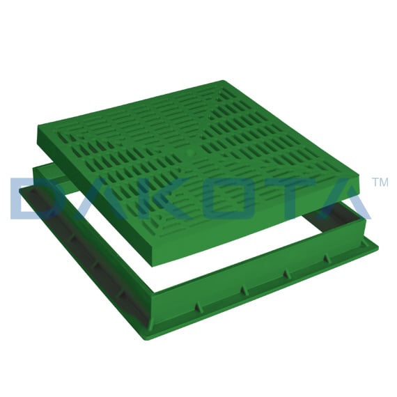 Cesspit / Catch Basin Grating & Frame Kit in Green