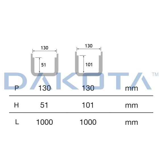 Caniveau Extérieur Pegasus Plus 130x75