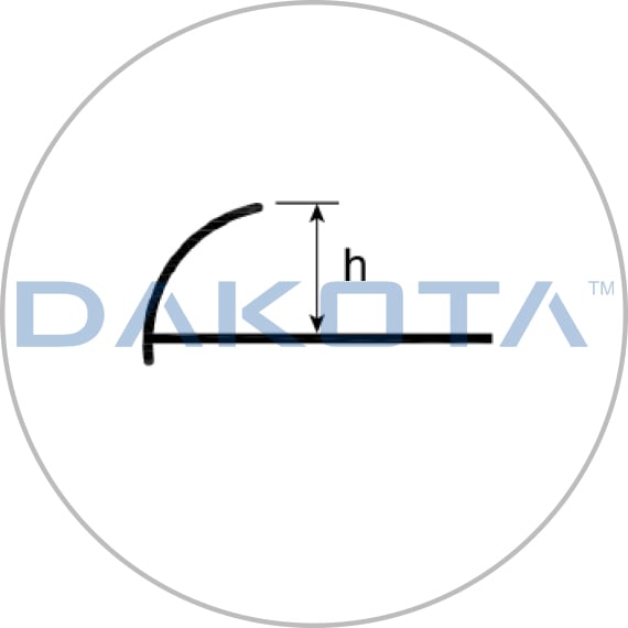 Perfil Jolly de aluminio satinado