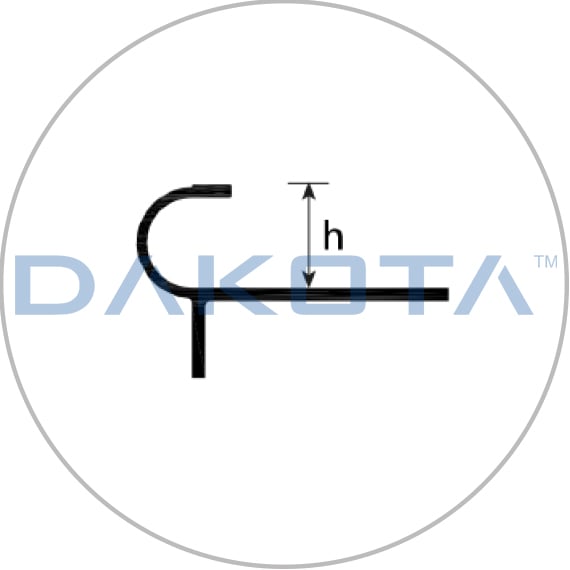 Nez de Marche Arrondi Aluminium Satiné 10mm