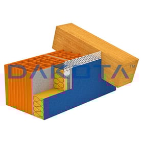 Profil de Finition en PVC avec Maille pour Isolation du Grenier