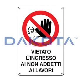 Cartello Segnaletico Formato 20 x 30
