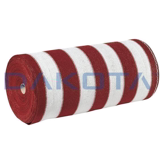 Striped Shade Netting - Red & White