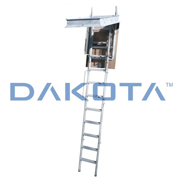 Folding Attic Ladder in Steel