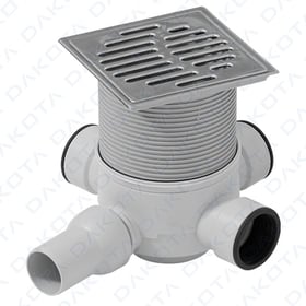 Teleskopischer Stopfen mit 4 seitlichen Abflüssen