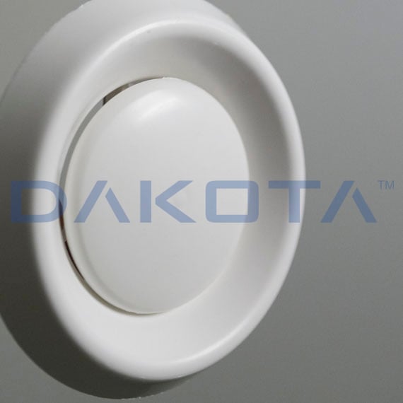 Bouche d'Extraction VMC Plafond Réglable à Ressort Vortex