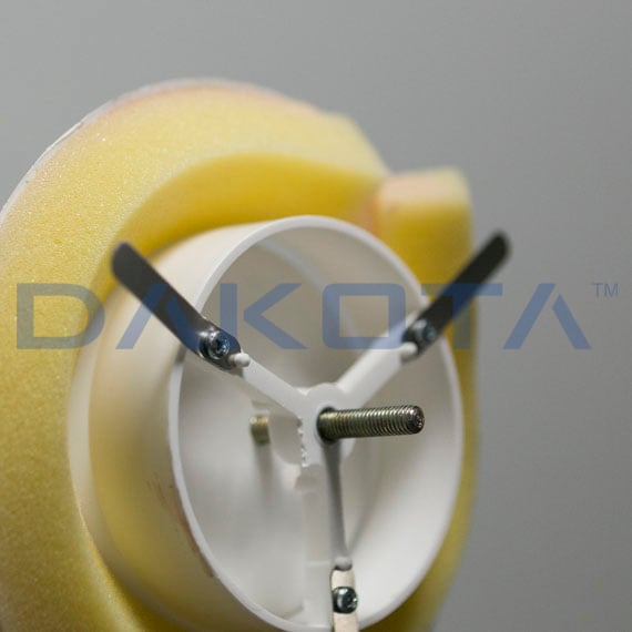 Bouche d'Extraction VMC Plafond Réglable à Ressort Vortex