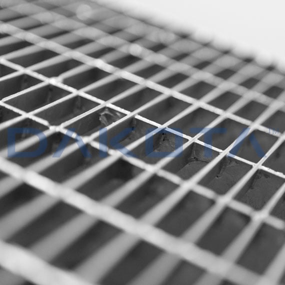 Grille Acier Carrée Anti-Talon avec Tampon