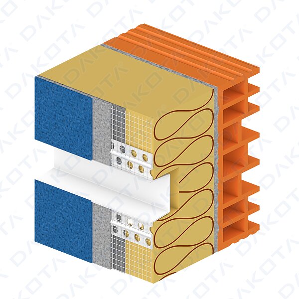 PERFIL RETANGULAR EM PVC COM REDE
