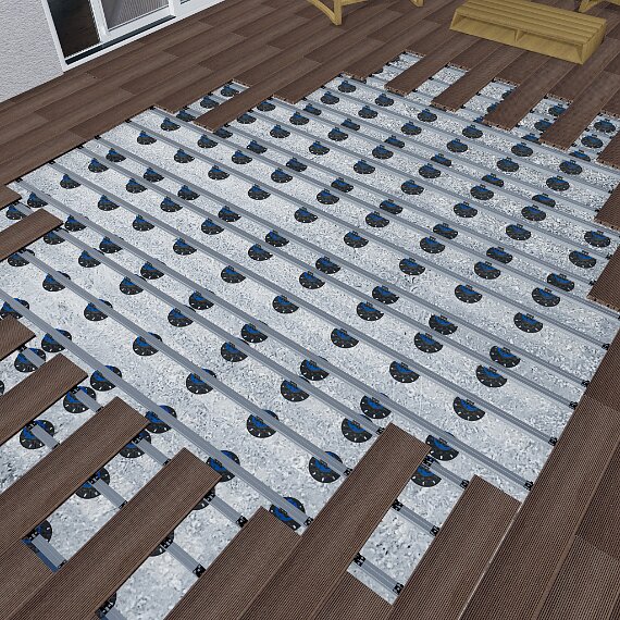 Magatello Keradeck® 30 in alluminio per paving e decking