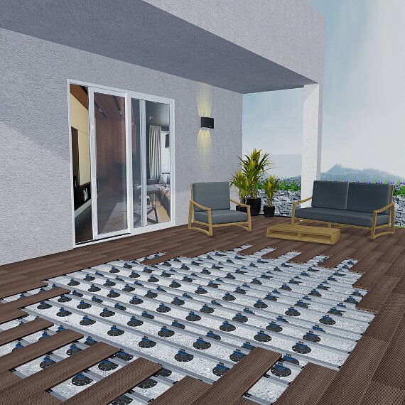 Magatello Keradeck® 30 in alluminio per paving e decking