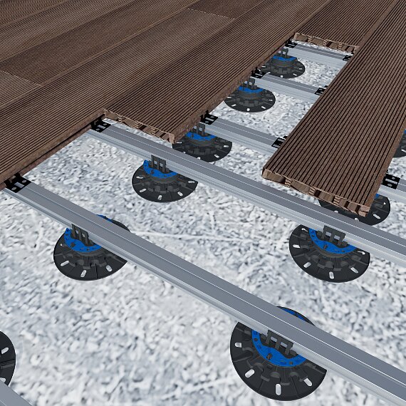 Magatello Keradeck® 30 in alluminio per paving e decking