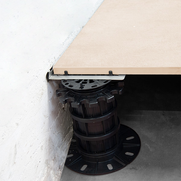 Soporte de soporte perimetral inox para baldosas