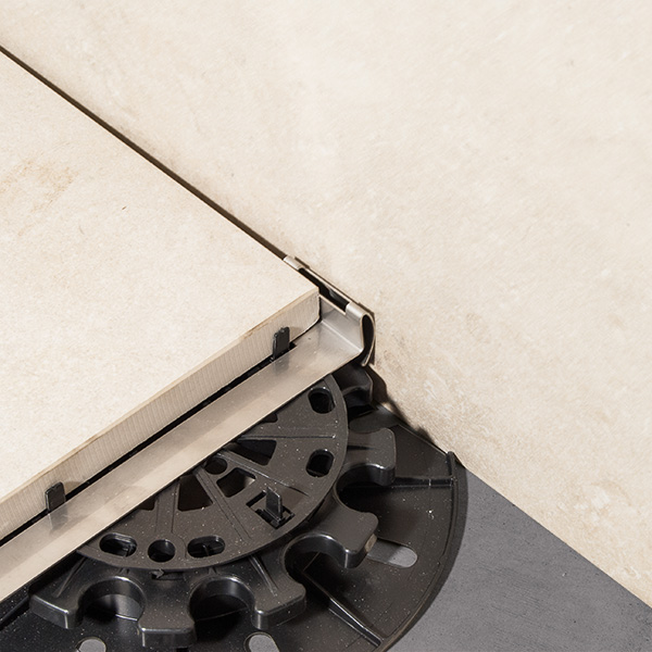 Soporte de soporte perimetral inox para baldosas