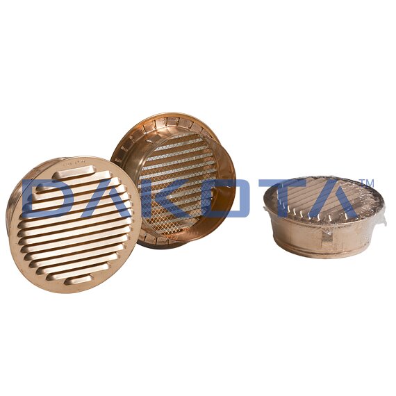 Grila Ventilatie Rotunda - Cupru